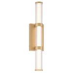 ELSTEAD Eurofase bathroom/outdoor wall light, IP44, height 540mm, LED 21W dimmable, 1477lm - ELS-QN-FAYTON-M-BG