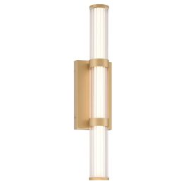   ELSTEAD Eurofase bathroom/outdoor wall light, IP44, height 540mm, LED 21W dimmable, 1477lm - ELS-QN-FAYTON-M-BG