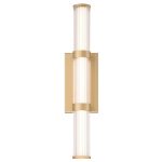 ELSTEAD Eurofase bathroom/outdoor wall light, IP44, height 540mm, LED 21W dimmable, 1477lm - ELS-QN-FAYTON-M-BG