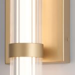 ELSTEAD Eurofase bathroom/outdoor wall light, IP44, height 540mm, LED 21W dimmable, 1477lm - ELS-QN-FAYTON-M-BG