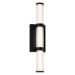   ELSTEAD Eurofase bathroom/outdoor wall light, IP44, height 540mm, LED 21W dimmable, 1477lm - ELS-QN-FAYTON-M-BK