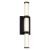 ELSTEAD Eurofase bathroom/outdoor wall light, IP44, height 540mm, LED 21W dimmable, 1477lm - ELS-QN-FAYTON-M-BK