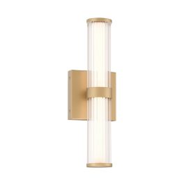   ELSTEAD Eurofase bathroom/outdoor wall light, IP44, height 355mm, LED 14W dimmable, 985lm - ELS-QN-FAYTON-S-BG