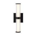 ELSTEAD Eurofase bathroom/outdoor wall light, IP44, height 355mm, LED 14W dimmable, 985lm - ELS-QN-FAYTON-S-BK