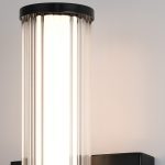 ELSTEAD Eurofase bathroom/outdoor wall light, IP44, height 355mm, LED 14W dimmable, 985lm - ELS-QN-FAYTON-S-BK