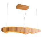 ELSTEAD Accord pendant light, width 1000mm, LED 46W, 2696lm - ELS-QN-HORIZON-LED-LP-100-TEAK