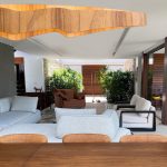 ELSTEAD Accord pendant light, width 1000mm, LED 46W, 2696lm - ELS-QN-HORIZON-LED-LP-100-TEAK