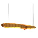 ELSTEAD Accord pendant light, width 1400mm, LED 65W, 3774lm - ELS-QN-HORIZON-LED-LP-140-TEAK
