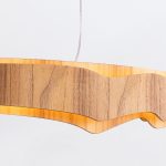 ELSTEAD Accord pendant light, width 1400mm, LED 65W, 3774lm - ELS-QN-HORIZON-LED-LP-140-TEAK
