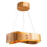ELSTEAD Accord pendant light, diameter 600mm, LED 43W, 1545lm - ELS-QN-HORIZON-RING-LED-60-TEAK