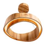 ELSTEAD Accord pendant light, diameter 600mm, LED 43W, 1545lm - ELS-QN-HORIZON-RING-LED-60-TEAK