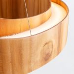 ELSTEAD Accord pendant light, diameter 600mm, LED 43W, 1545lm - ELS-QN-HORIZON-RING-LED-60-TEAK