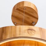 ELSTEAD Accord pendant light, diameter 600mm, LED 43W, 1545lm - ELS-QN-HORIZON-RING-LED-60-TEAK