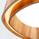 ELSTEAD Accord pendant light, diameter 600mm, LED 43W, 1545lm - ELS-QN-HORIZON-RING-LED-60-TEAK
