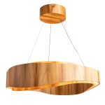 ELSTEAD Accord pendant light, diameter 800mm, LED 58W, 2058lm - ELS-QN-HORIZON-RING-LED-80-TEAK