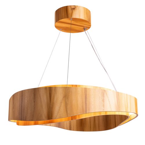 ELSTEAD Accord pendant light, diameter 800mm, LED 58W, 2058lm - ELS-QN-HORIZON-RING-LED-80-TEAK