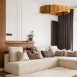 ELSTEAD Accord pendant light, diameter 800mm, LED 58W, 2058lm - ELS-QN-HORIZON-RING-LED-80-TEAK