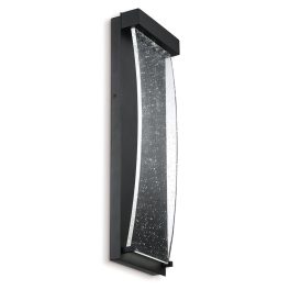   ELSTEAD Eurofase outdoor wall light, height 509mm, LED 10W, 200lm, IP44 - ELS-QN-KABO-M-BK