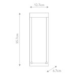 ELSTEAD Eurofase outdoor wall light, height 357mm, LED 6W, 120lm, IP44 - ELS-QN-KABO-S-BK