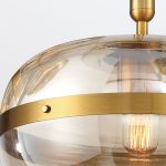 ELSTEAD Eurofase pendant light, diameter 515mm, 1x E27 - ELS-QN-NOTTINGHAM-1P-AB