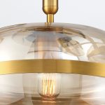 ELSTEAD Eurofase pendant light, diameter 515mm, 1x E27 - ELS-QN-NOTTINGHAM-1P-AB