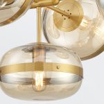 ELSTEAD Eurofase pendant lamp, width 710mm, 5x E27 - ELS-QN-NOTTINGHAM-5P-AB