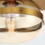 ELSTEAD Eurofase ceiling light, diameter 250mm, 1x E27 - ELS-QN-NOTTINGHAM-F-S-AB