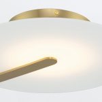 ELSTEAD Eurofase wall/ceiling light, diameter 432mm, LED 18W dimmable, 800lm - ELS-QN-NUVOLA-F-M-BG