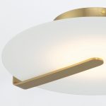 ELSTEAD Eurofase wall/ceiling light, diameter 432mm, LED 18W dimmable, 800lm - ELS-QN-NUVOLA-F-M-BG