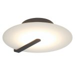 ELSTEAD Eurofase wall/ceiling light, diameter 432mm, LED 18W dimmable, 800lm - ELS-QN-NUVOLA-F-M-BK