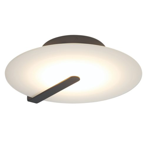 ELSTEAD Eurofase wall/ceiling light, diameter 432mm, LED 18W dimmable, 800lm - ELS-QN-NUVOLA-F-M-BK