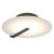 ELSTEAD Eurofase wall/ceiling light, diameter 432mm, LED 18W dimmable, 800lm - ELS-QN-NUVOLA-F-M-BK