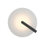 ELSTEAD Eurofase wall/ceiling light, diameter 432mm, LED 18W dimmable, 800lm - ELS-QN-NUVOLA-F-M-BK