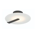 ELSTEAD Eurofase wall/ceiling light, diameter 310mm, LED 14W dimmable, 520lm - ELS-QN-NUVOLA-F-S-BK