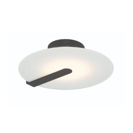  ELSTEAD Eurofase wall/ceiling light, diameter 310mm, LED 14W dimmable, 520lm - ELS-QN-NUVOLA-F-S-BK