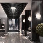 ELSTEAD Eurofase wall/ceiling light, diameter 310mm, LED 14W dimmable, 520lm - ELS-QN-NUVOLA-F-S-BK