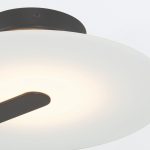 ELSTEAD Eurofase wall/ceiling light, diameter 310mm, LED 14W dimmable, 520lm - ELS-QN-NUVOLA-F-S-BK