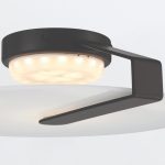 ELSTEAD Eurofase wall/ceiling light, diameter 310mm, LED 14W dimmable, 520lm - ELS-QN-NUVOLA-F-S-BK