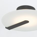 ELSTEAD Eurofase wall/ceiling light, diameter 310mm, LED 14W dimmable, 520lm - ELS-QN-NUVOLA-F-S-BK