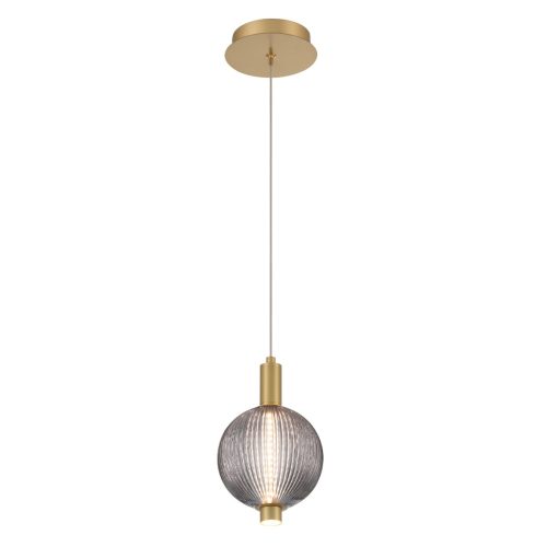 ELSTEAD Eurofase Mini pendant light, height 250mm, 12W LED dimmable, 791lm - ELS-QN-PALMAS-1MP-BG