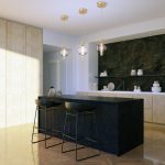 ELSTEAD Eurofase Mini pendant light, height 250mm, 12W LED dimmable, 791lm - ELS-QN-PALMAS-1MP-BG