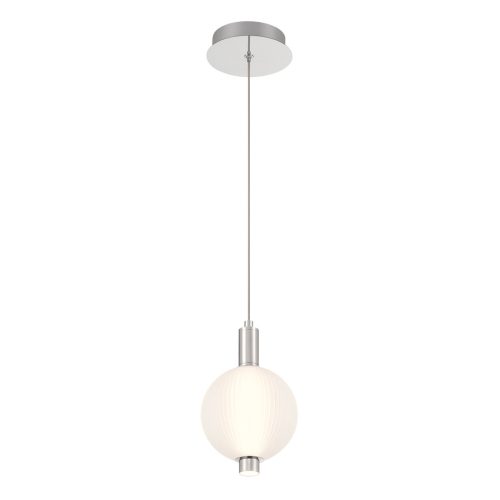 ELSTEAD Eurofase Mini pendant light, height 250mm, 12W LED dimmable, 791lm - ELS-QN-PALMAS-1MP-PN