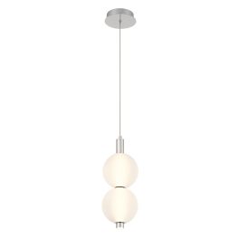   ELSTEAD Eurofase Mini pendant light, 2 Lt, height 400mm, 20W LED dimmable, 1266lm - ELS-QN-PALMAS-2MP-PN