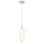 ELSTEAD Eurofase Mini pendant light, 2 Lt, height 400mm, 20W LED dimmable, 1266lm - ELS-QN-PALMAS-2MP-PN