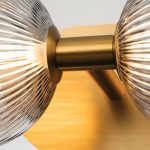 ELSTEAD Eurofase IP44 wall light, width/height 390mm, LED 18W dimmable, 1361lm - ELS-QN-PALMAS-2W-BG