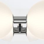 ELSTEAD Eurofase IP44 wall light, width/height 390mm, LED 18W dimmable, 1361lm - ELS-QN-PALMAS-2W-PN