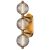 ELSTEAD Eurofase IP44 wall light, width/height 587mm, LED 27W dimmable, 1850lm - ELS-QN-PALMAS-3W-BG