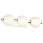 ELSTEAD Eurofase IP44 wall light, width/height 587mm, LED 27W dimmable, 1850lm - ELS-QN-PALMAS-3W-PN