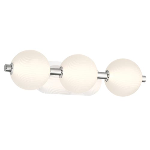 ELSTEAD Eurofase IP44 wall light, width/height 587mm, LED 27W dimmable, 1850lm - ELS-QN-PALMAS-3W-PN