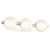 ELSTEAD Eurofase IP44 wall light, width/height 587mm, LED 27W dimmable, 1850lm - ELS-QN-PALMAS-3W-PN